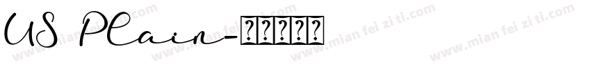 US Plain字体转换
